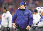  ?? JOSHUA BESSEX AP ?? Bills coach Sean Mcdermott is confident his players are ready for today’s playoff game against Miami.