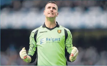  ??  ?? Albion goalkeeper Neil Parry came to the rescue with some penalty-shootout heroics at Airdrie.