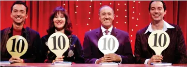  ??  ?? Judging panel: Arlene Phillips with Bruno Tonioli, Len Goodman and Craig Revel Horwood