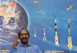  ?? AFP ?? Kailasavad­ivoo Sivan, chairman of the Indian Space Research Organisati­on, during a press conference at the Antariksh Bhavan in Bengaluru on Friday. —