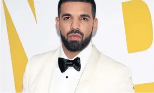  ?? THE ASSOCIATED PRESS FILE PHOTO ?? Rapper Drake will play two shows with Migos at Air Canada Centre on Aug. 10 and 11.
