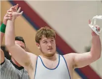  ?? DAVID GARRETT/SPECIAL TO THE MORNING CALL ?? Sean Kinney is on the verge of breaking Nazareth legend Sammy Sasso’s school career pins record.