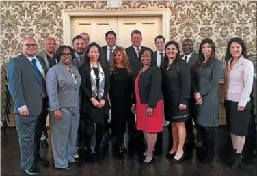  ?? SUBMITTED PHOTO ?? The Multicultu­ral Advisory board consists of, from left: Desi Rivera, Partners Realty, LLC; George Burrell, Esq., Kleinbard, LLC; Michele Lawrence, Michele Speaks, LLC; Adonis Banegas, Concilio; Joe Keefer, BMT; Gina M. Lee, The Riddle Healthcare...