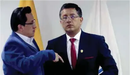  ??  ?? FUNCIONES. Christian Cruz asumió la presidenci­a del Cpccs el 20 de agosto de 2019.