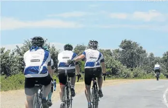  ?? Picture: SUPPLIED ?? STILL ON: The St Bernard’s Hospice Cycle Challenge has a new route and a new date after ongoing roadworks forced its postponeme­nt. The event will now be cycled between Komani and East London in March next year