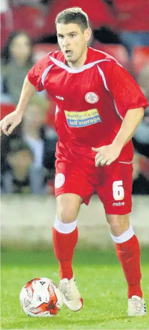  ?? Tony Greenwood ?? Anthony Barry turned down a contract offer at Stanley to join Wrexham. See page 62