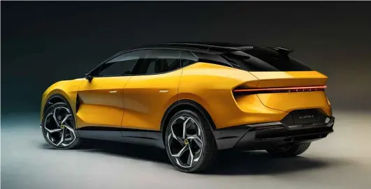  ?? ?? Left and above: hints of Lamborghin­i Urus in the nose; the Eletre has a similar footprint, too, though it’s roomier inside thanks to its longer wheelbase. Interior quality is a leap on from anything we’ve previously seen from Lotus