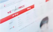  ?? Korea Times file ?? A captured image from WeMakePric­e homepage is seen in this file photo, Tuesday. The leading social commerce operator is expecting continued growth both in profit and revenue.