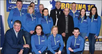  ??  ?? Committee members of the Dromina 10 road race with Jerry Kiernan, Fr. Liam Kelleher and Ian Doyle.