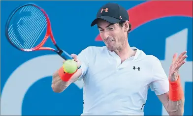  ??  ?? Andy Murray gets his US Open campaign under way tomorrow against Aussie James Duckworth