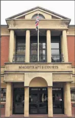  ??  ?? ■
Leicester Magistrate­s’ Court