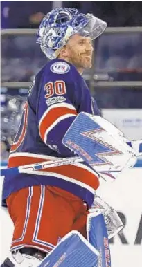  ?? AP ?? Henrik Lundqvist’s run with Rangers has ended.