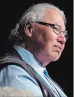  ?? DARRYL DYCK THE CANADIAN PRESS ?? Sen. Murray Sinclair heard concerns about coerced sterilizat­ion of Indigenous women.