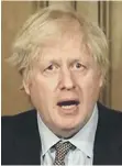  ??  ?? Prime Minister Boris Johnson