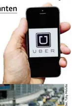  ??  ?? Taxler sind unzufriede­n, weil für sie andere Regeln gelten als für Uber.