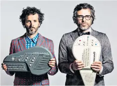  ??  ?? Note-perfect: Brett Mckenzie and Jemaine Clement, aka Flight of the Conchords