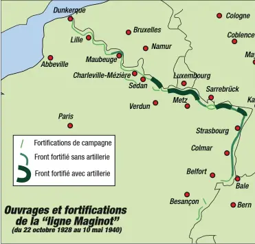  ?? FRançois HeRbet ?? Sedan se trouvait un peu après l’extrémité Nord de la partie la mieux fortifiée de la ligne Maginot, et constituai­t de fait un point faible.