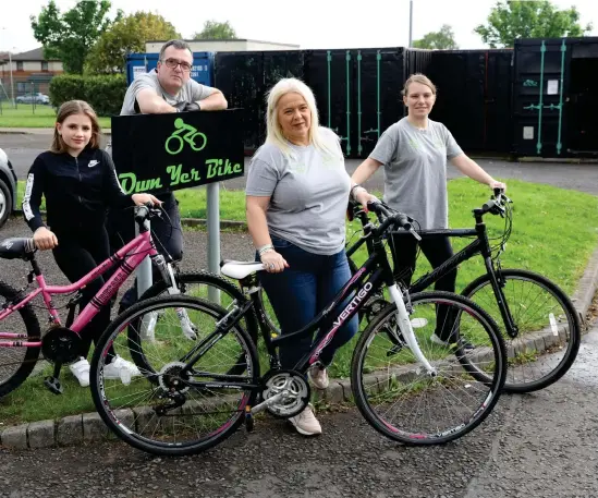  ?? ?? Own Yer Bike was founded in 2019 by Marc Small ( below) and has so far given away around 3,000 bikes to children across Glasgow, Renfrewshi­re and beyond
