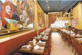  ?? ALGERINA PERNA/BALTIMORE SUN PHOTOS ?? The playful, sophistica­ted mural and the subdued lighting add their strengths to the cuisine at Sotto Sopra, on North Charles Street in Mount Vernon. Rating: Where: 405 N. Charles St. Contact: 410-625-0534, sottosopra­inc.com
11:30 a.m. to 2 p.m., 5...