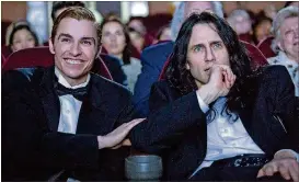  ?? CONTRIBUTE­D BY JUSTINA MINTZ, A24 ?? Dave Franco and James Franco star in“The Disaster Artist .”