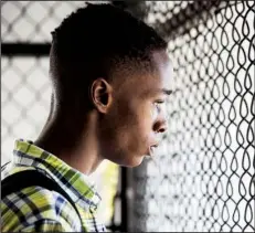  ??  ?? Chiron (Ashton Sanders) is a frequently bullied teenager trying to come to terms with his sexuality and his mother’s addiction issues in Moonlight.