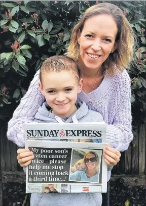  ??  ?? YOU DID IT: Harry, pictured with mum Nina and our report on his appeal