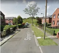  ??  ?? ●● Springfiel­d Avenue in Littleboro­ughis one of the streets which will get bollards to prevent parking on the grass verges