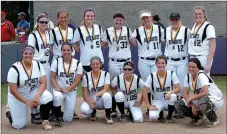  ?? MIKE CAPSHAW ENTERPRISE-LEADER ?? The NWA Hot Shots are all smiles while posing with medals after taking third place at the 16th Annual FayRo Charity Classic in Fayettevil­le on June 19.