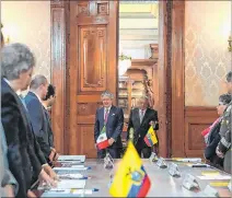  ?? CORTESÍA ?? Países. El presidente Guillermo Lasso visitó a Manuel López Obrador.