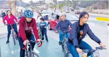  ?? /CORTESÍA IMD ?? Las rodadas son promovidas con la finalidad de impulsar el uso de la ciclovía y la bicicleta