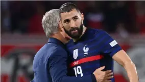  ?? FRANCK FIFE / AFP ?? Didier Deschamps et Karim Benzema.