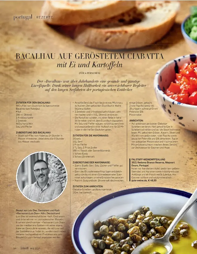 BACALHAU AUF GERÖSTETEM CIABATTA - PressReader