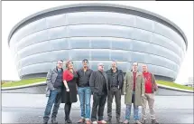  ?? ?? The Still Game cast outside the Hydro