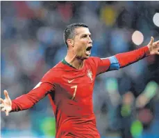  ?? FOTO: AFP ?? Cristiano Ronaldo versetzte WM-Favorit Spanien einen Tiefschlag.