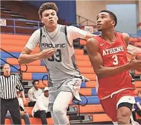  ?? COLEMAN HAWKINS ?? Coleman Hawkins (left) is a 2020 recruiting prospect from Prolific Prep in California.