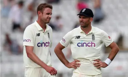  ?? ?? The England bowlers Stuart Broad (left) and Jimmy Anderson will miss the Caribbean tour. Photograph: Rex/Shuttersto­ck