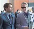  ?? JAN THIJS, CRACKLE ?? Christian Cooke, left, is new auction-house exec Graham Connor, and Cary Elwes is art collector Arthur Davenport in Crackle’s first original scripted drama series,
The Art of More.