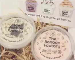  ??  ?? A selection of Bonbon Factory goodies now available at Fragrance of Flowers. PHOTO: Supplied.