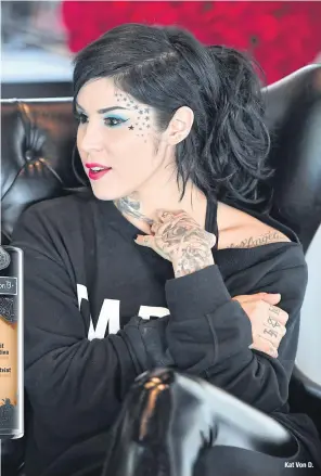  ??  ?? Kat Von D.