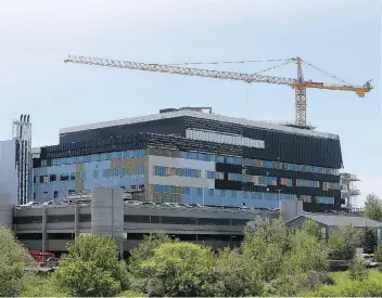  ?? MICHELLE BERG ?? Staff is being recruited for the newly named Jim Pattison Children’s Hospital, which is expected to be completed in 2019. Pattison, a Sask.-born, B.C.-based entreprene­ur, has donated $50 million to the facility.