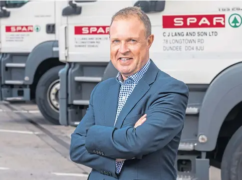  ??  ?? FOCUSED: Colin Mclean, chief executive of SPAR Scotland and wholesaler CJ Lang & Son.