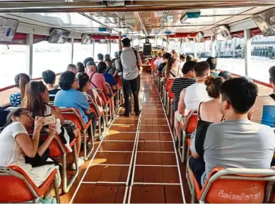  ?? — ANGELIN YEOH/The Star ?? Take the Chao Phraya Express Boat to get to Siriraj Medical Museum.