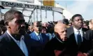  ?? Photograph: Michael McCoy/Reuters ?? John Lewis crosses the Edmund Pettus Bridge commemorat­ing the 55th anniversar­y of the ‘Bloody Sunday’ march in Selma, Alabama, in March 2020.