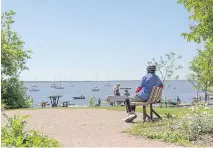  ?? PHOTO COURTESY OF THE CITY OF POINTE-CLAIRE ?? Nestled on the shores of Lac St-Louis, Pointe-Claire affords numerous waterfront views, including this one near the Canoe Club.