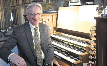  ??  ?? Canterbury Cathedral organist and master of choristers Dr David Flood, who is retiring