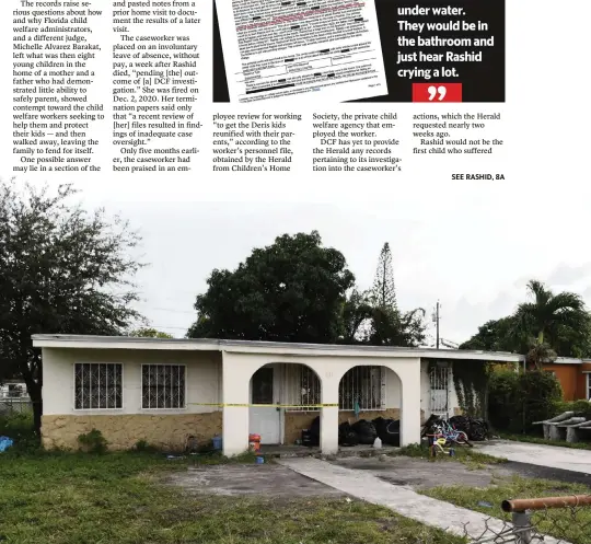  ?? Miami-Dade State Attorney's Office ?? The home on Service Road in Opa-locka where Christophe­r Bryant and Jabora Deris lived and Rashid Bryant died.