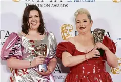  ?? ?? Derry Girls’ Siobhan McSweeney and Lisa McGee.