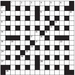  ?? PRIZES of £20 will be awarded to the senders of the first three correct solutions checked. Solutions to: Daily Mail Prize Crossword No. 15,610, PO BOX 3451, Norwich, NR7 7NR. Entries may be submitted by second-class post. Envelopes must be postmarked no l ??