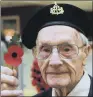  ??  ?? Normandy veteran raised thousands of pounds through Poppy Appeal.