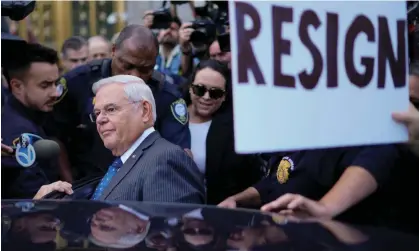  ?? Photograph: Eduardo Muñoz/EPA ?? Senator Bob Menendez of New Jersey was recently accused of accepting bribes.